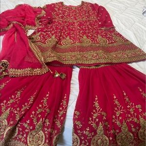 Indian/Pakistani Sharara suite